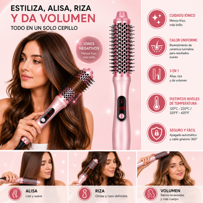 Cepillo iónico 3 en 1